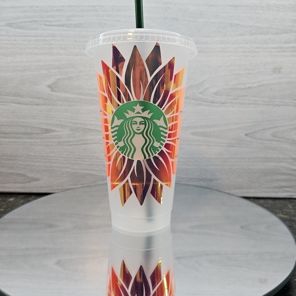 Starbucks Iridescent Sunflower Tumbler / To Go Cup